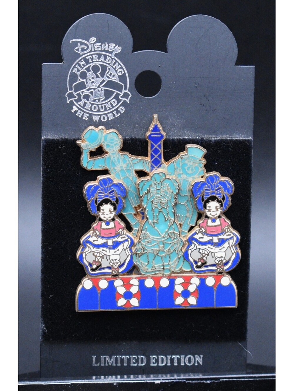Disney Oogie Boogie's Ghost Walk Small World Slider Glow 3D LE 1500 Pin (C9)